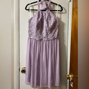 David’s Bridal Lavender bridesmaid dress